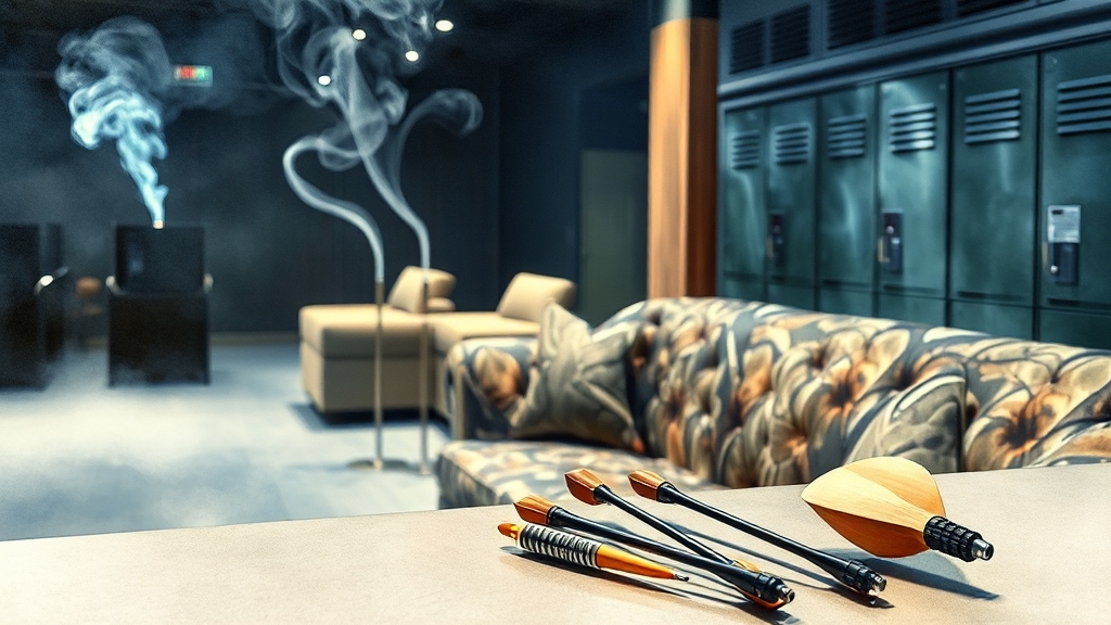 편리한 시설 안내 (watercolor 스타일)