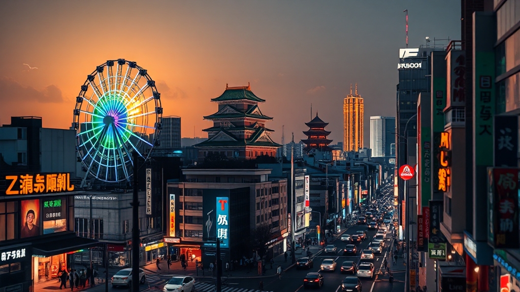 4일차: 오사카 주요 명소 탐방 (realistic 스타일)