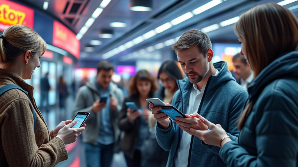 모바일 로또 구매 확대, 복권 시장의 변화와 전망 (realistic 스타일)