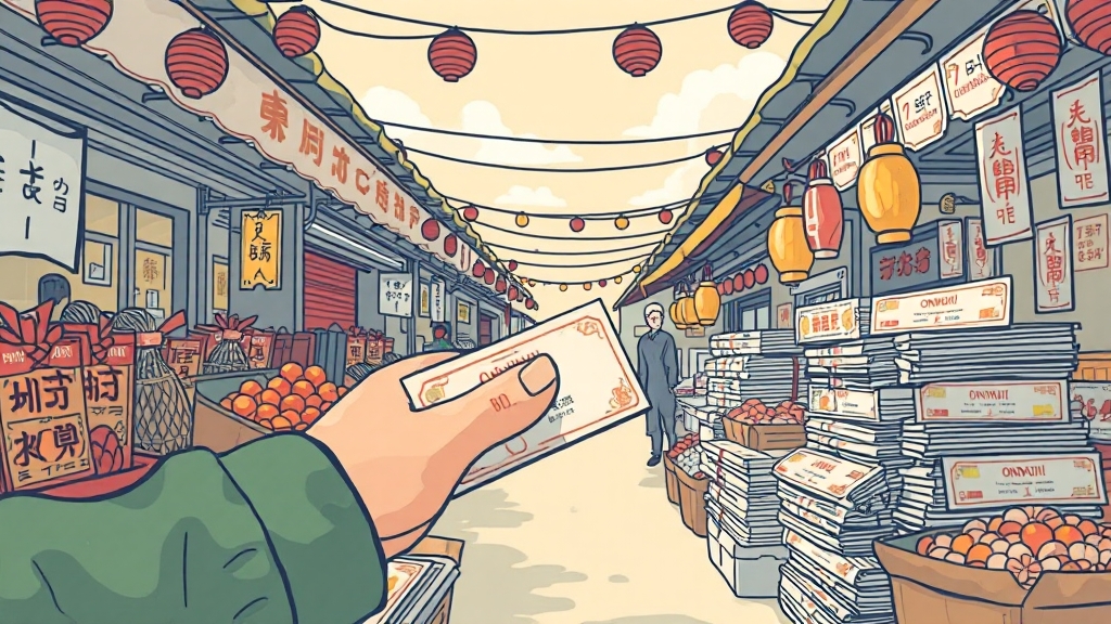 온누리 상품권 환불 및 잔액 관리 (illustration 스타일)