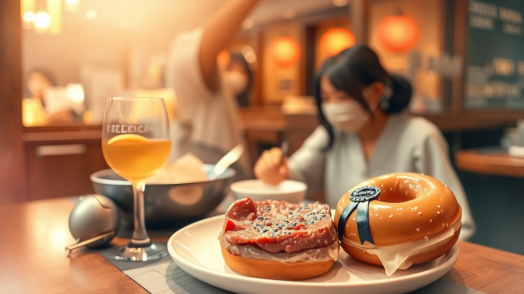 추석 연휴 맛집 탐방 (watercolor 스타일)