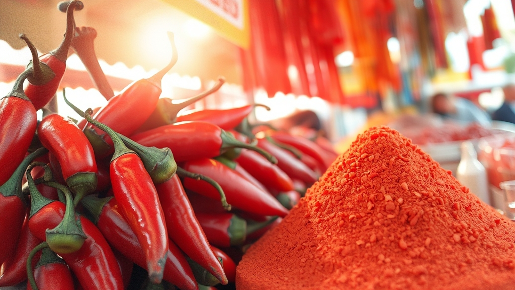 좋은 고춧가루 고르는 비법 (watercolor 스타일)