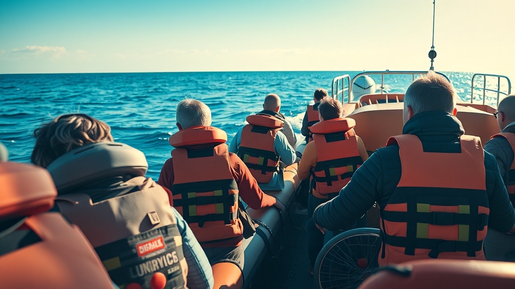 인명 피해 및 구조 상황 (realistic 스타일)