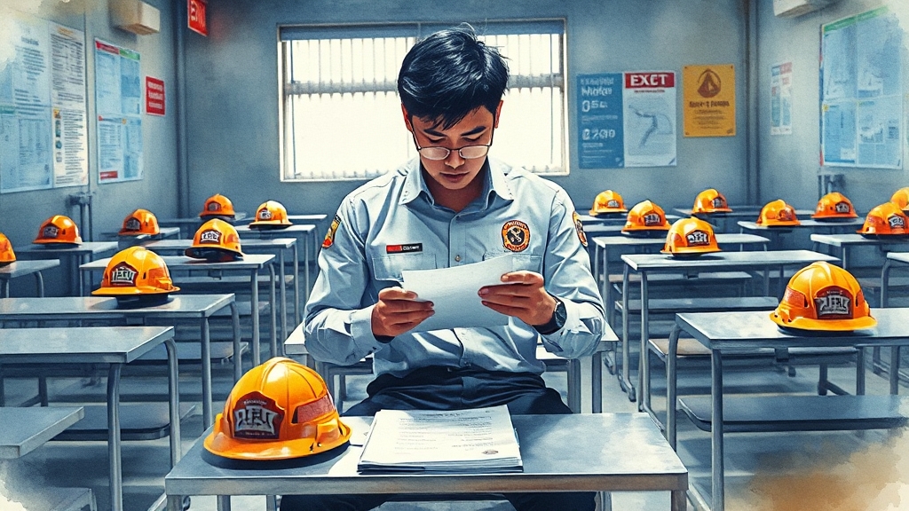 시험 난이도와 합격 결과 확인 (watercolor 스타일)