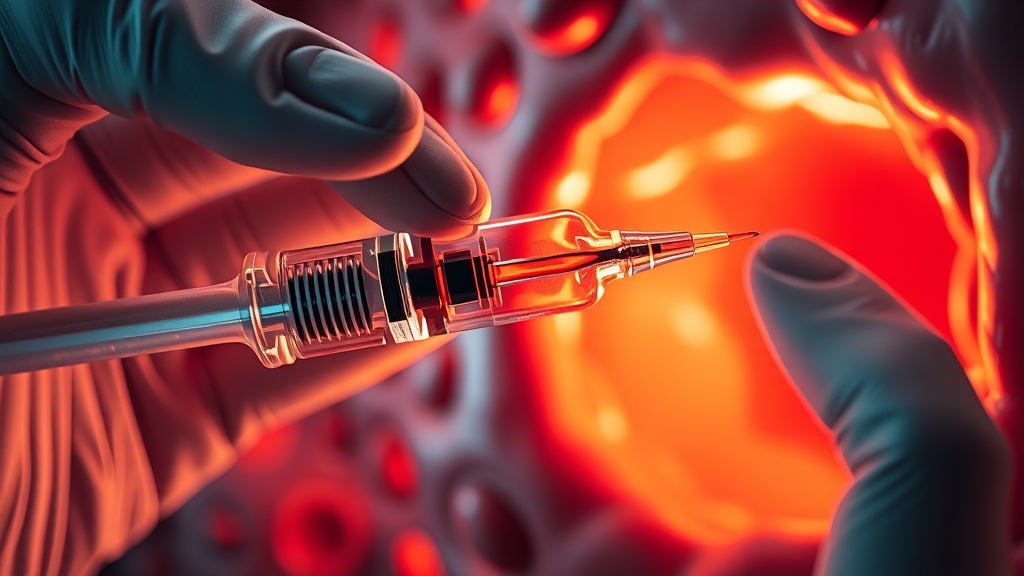 알부민 주사 투여 목적 (realistic 스타일)