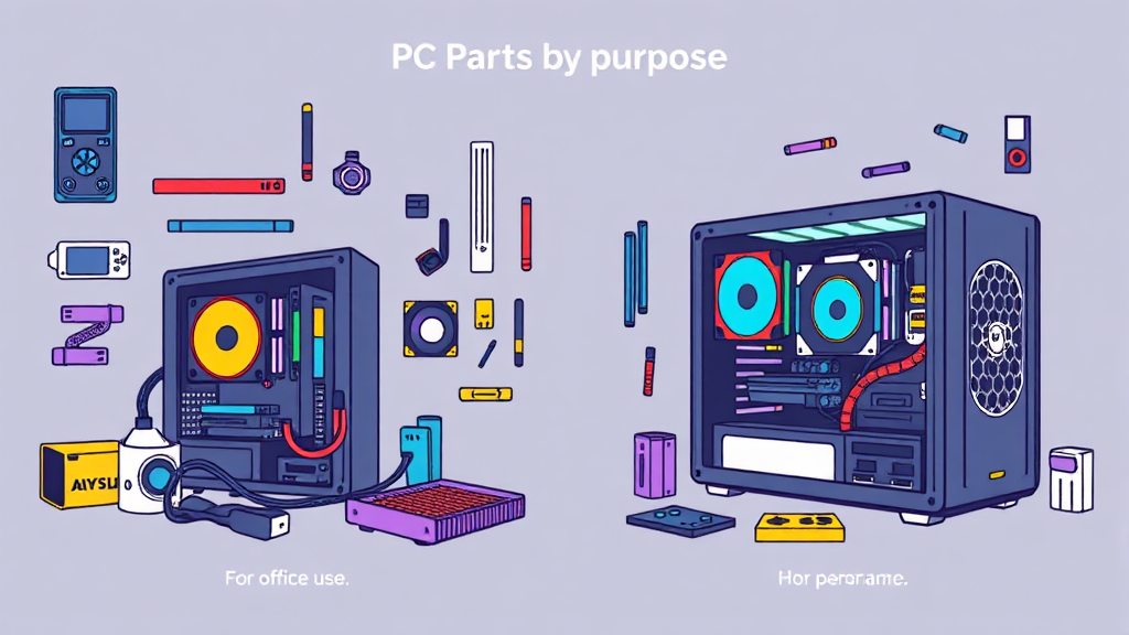부품 선택 가이드: 나에게 맞는 부품은? (illustration 스타일)