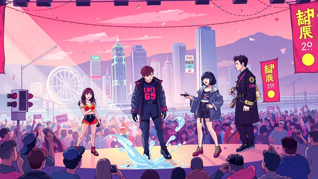 화려한 라인업 공개! (cartoon 스타일)