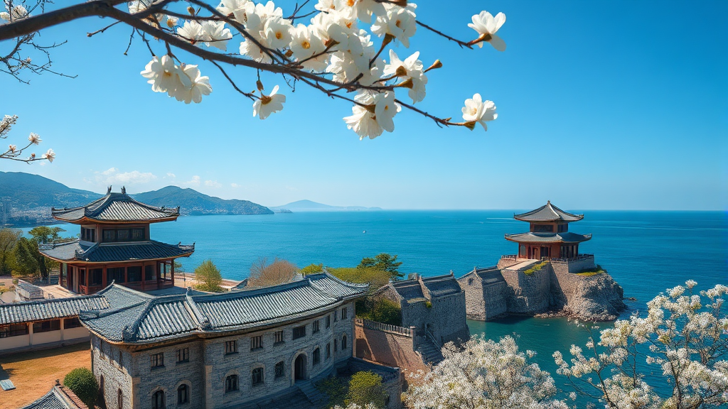 자연과 역사가 어우러진 강원도의 매력 (realistic 스타일)