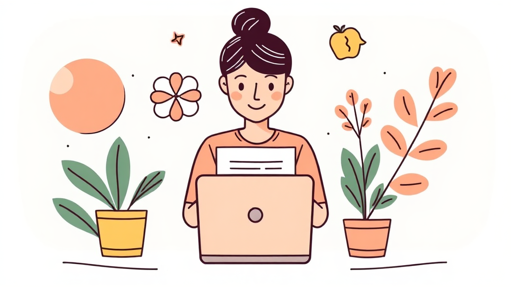 신청 방법, 어렵지 않아요! (illustration 스타일)