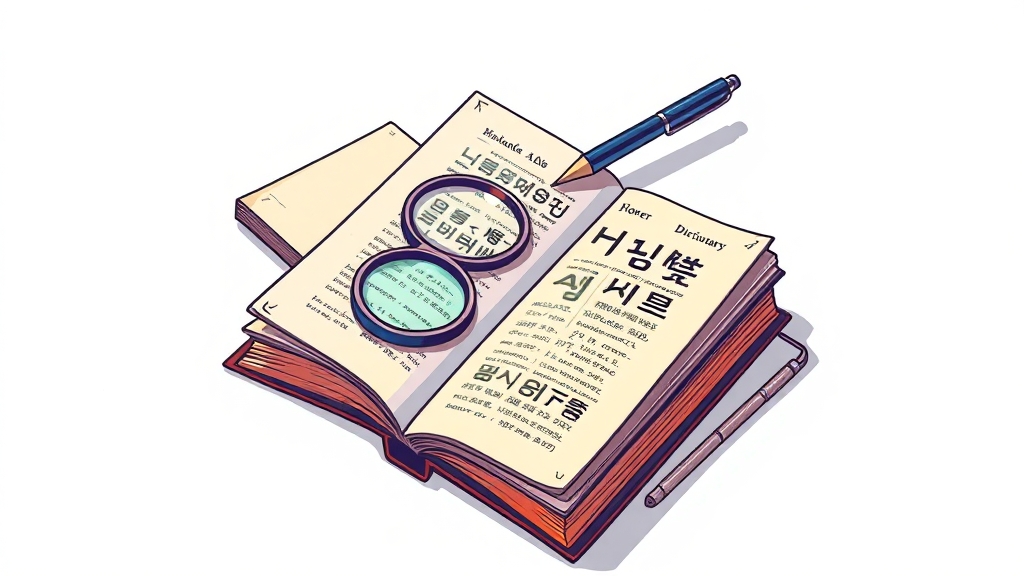 번역 정확성 향상 사전 사용법 (cartoon 스타일)