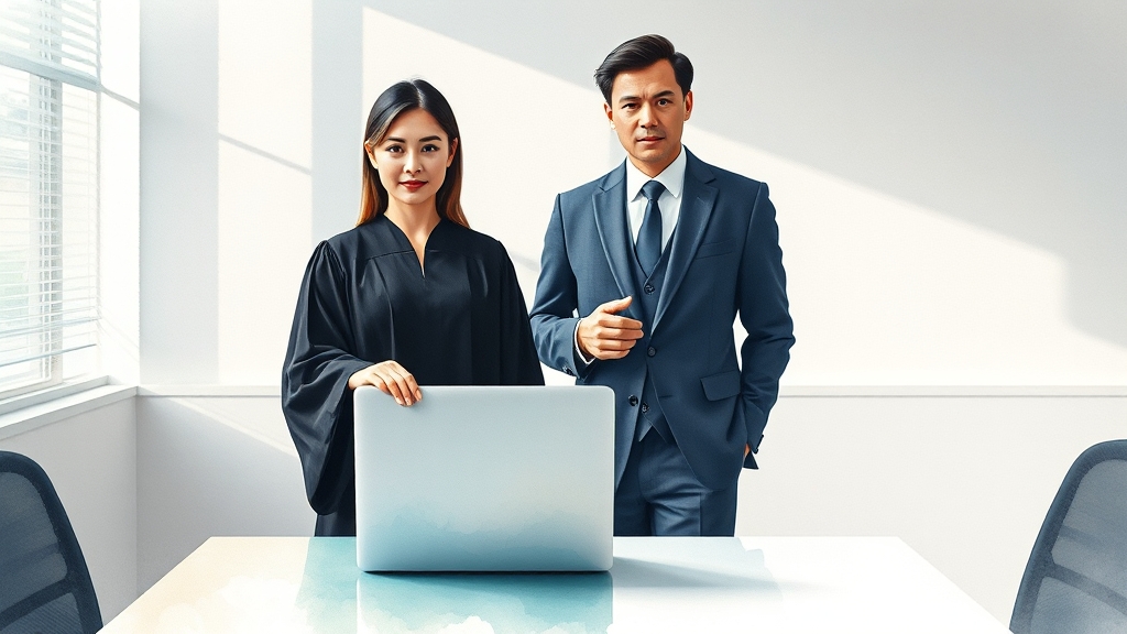 구속영장 발부 과정, 어떻게 진행될까요? (watercolor 스타일)