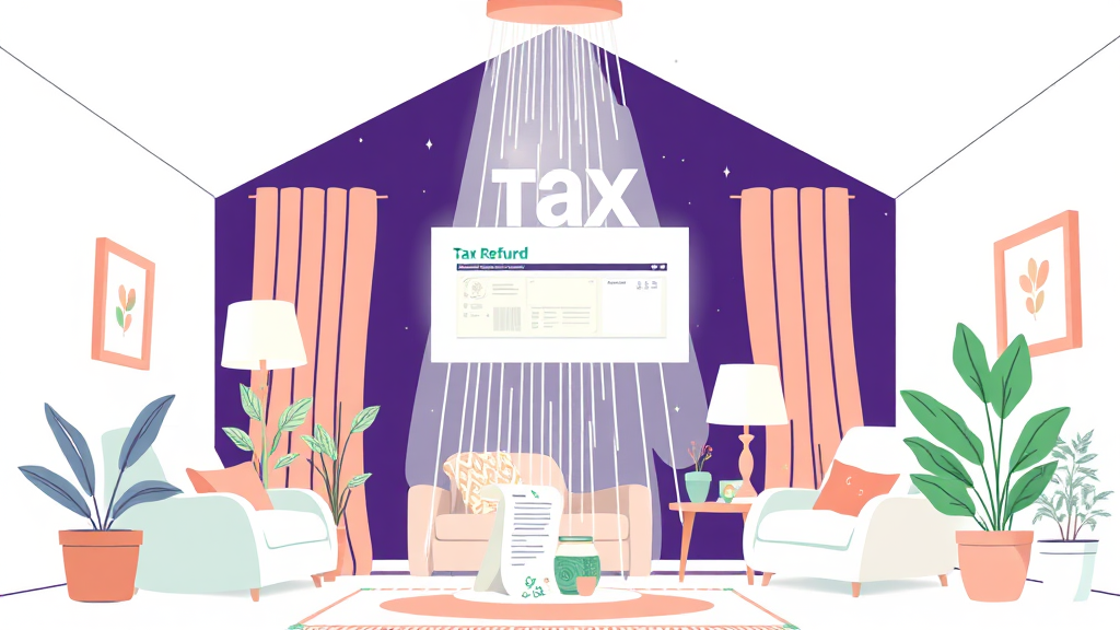 환급금 조회 방법 및 시기 (illustration 스타일)