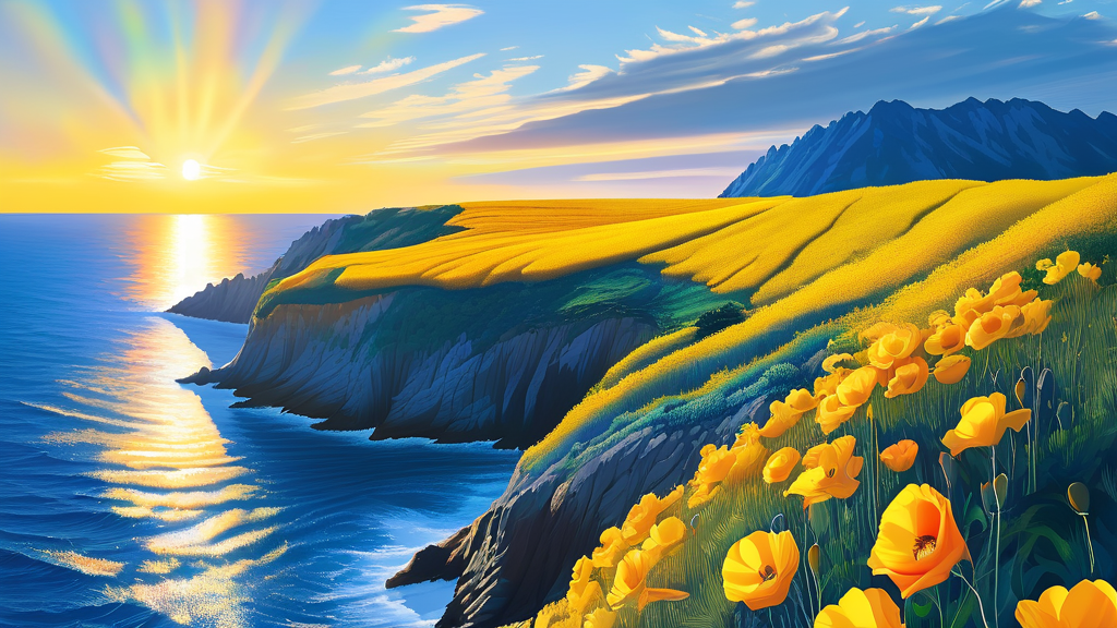 진도 여행 코스 추천: 축제와 함께 둘러볼 명소 (realistic 스타일)