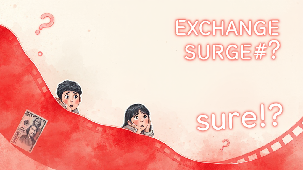 최근 환율, 왜 불안할까? (watercolor 스타일)