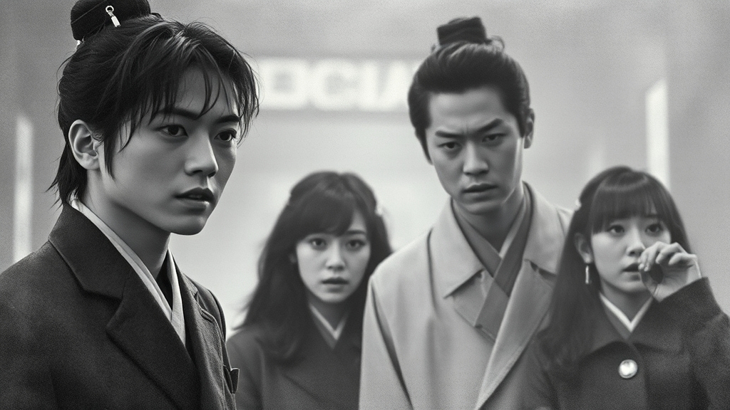 요도호 사건 속 인물 이야기 (watercolor 스타일)