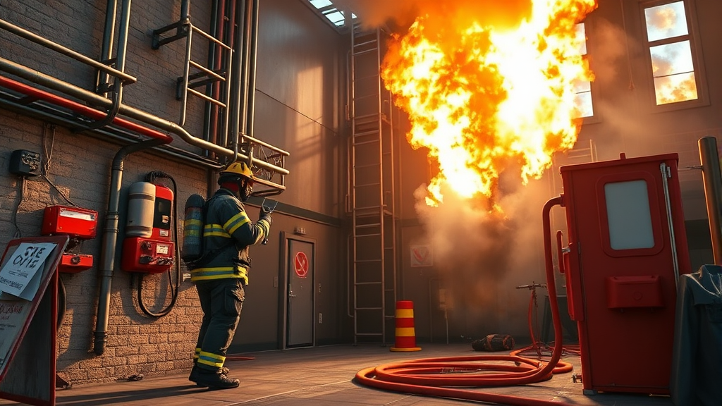 소방안전관리자 3급, 어떤 일을 할까요? (realistic 스타일)