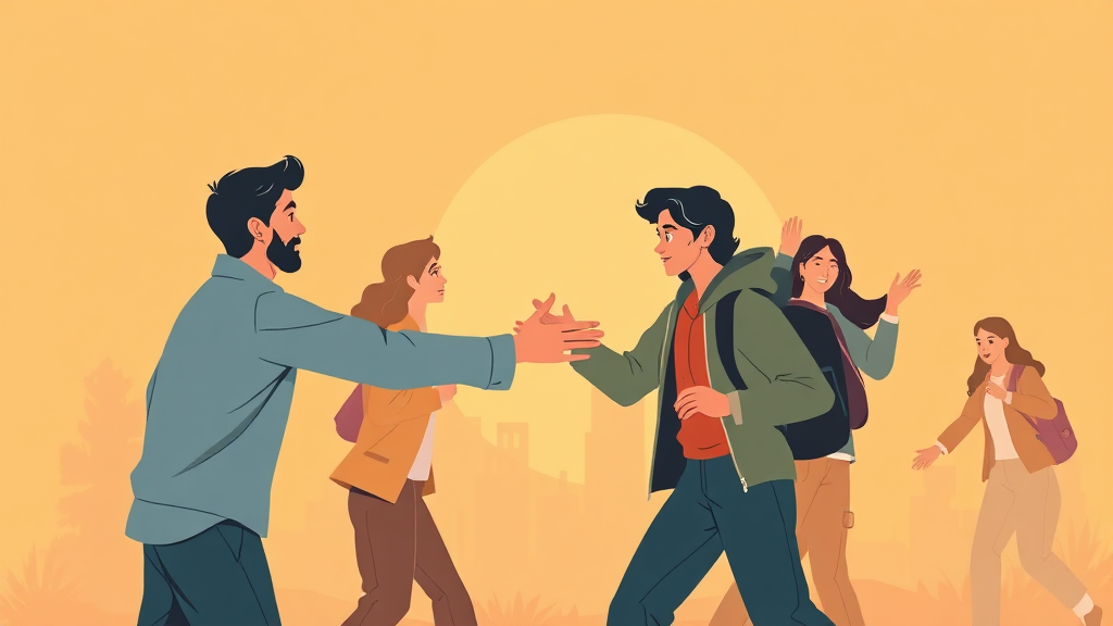 누가 긴급생계비 지원 대상인가요? (illustration 스타일)