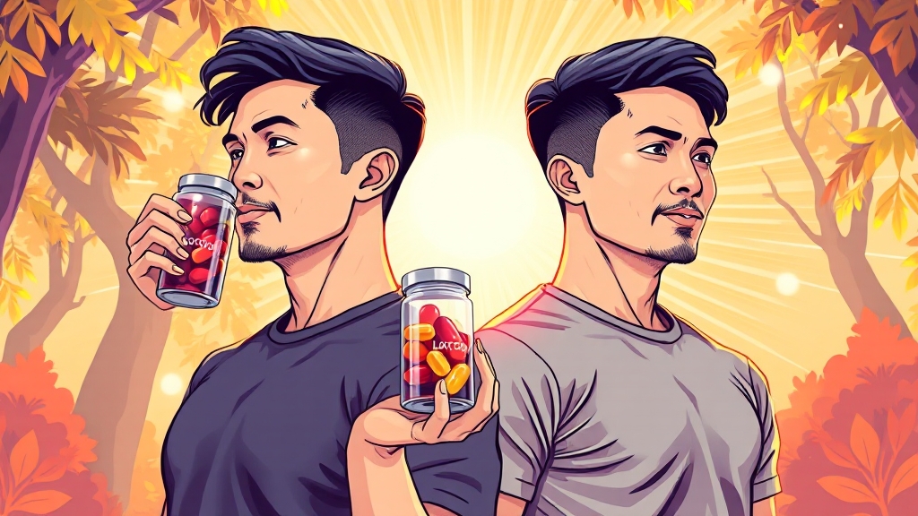 전립선 유산균, 건강한 삶의 시작 (illustration 스타일)