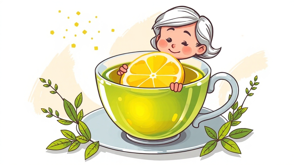 레몬버베나 차 효능 (cartoon 스타일)