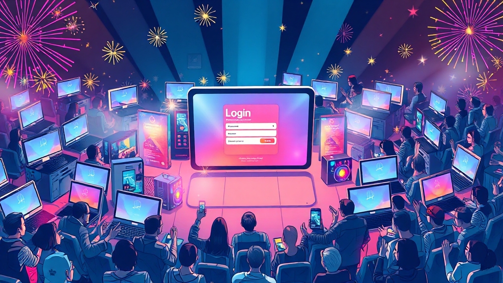 티켓팅 꿀팁: 여러 기기 동시 사용 (illustration 스타일)