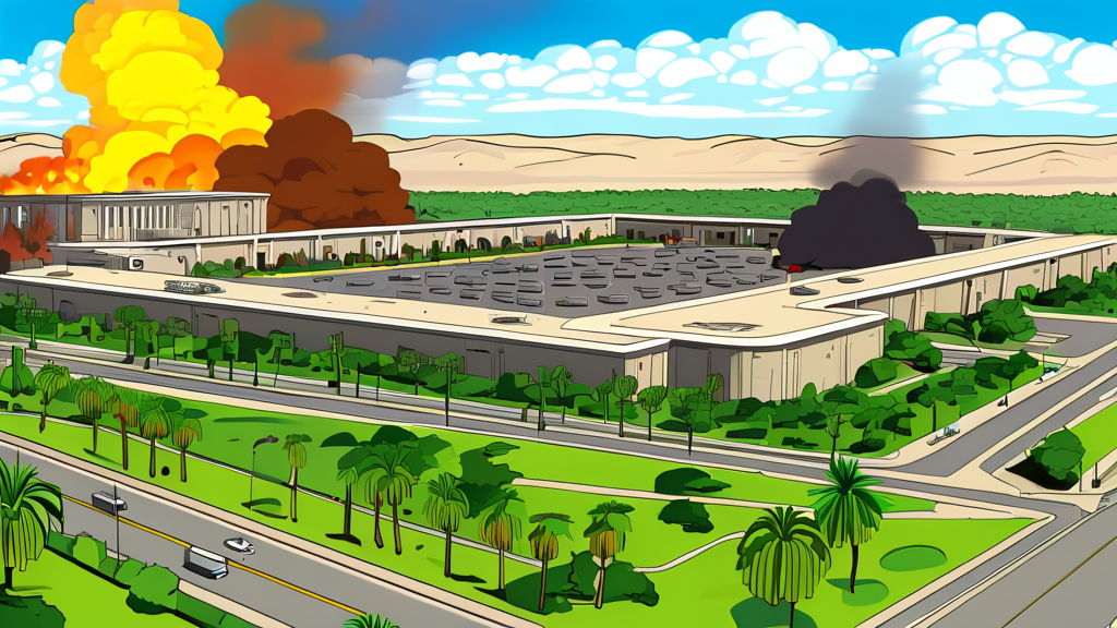 카라카스 공습, 실제 상황과 현지 반응 (cartoon 스타일)