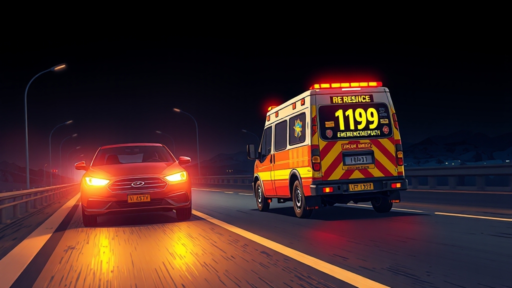 긴급출동, 이렇게 이용하세요! (cartoon 스타일)