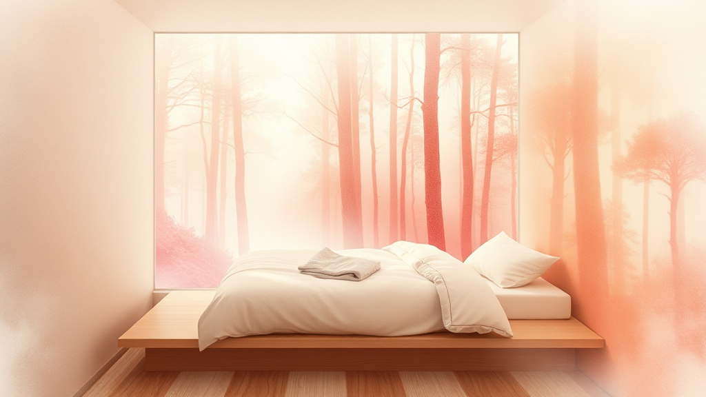 편안한 숙소 안내 (watercolor 스타일)