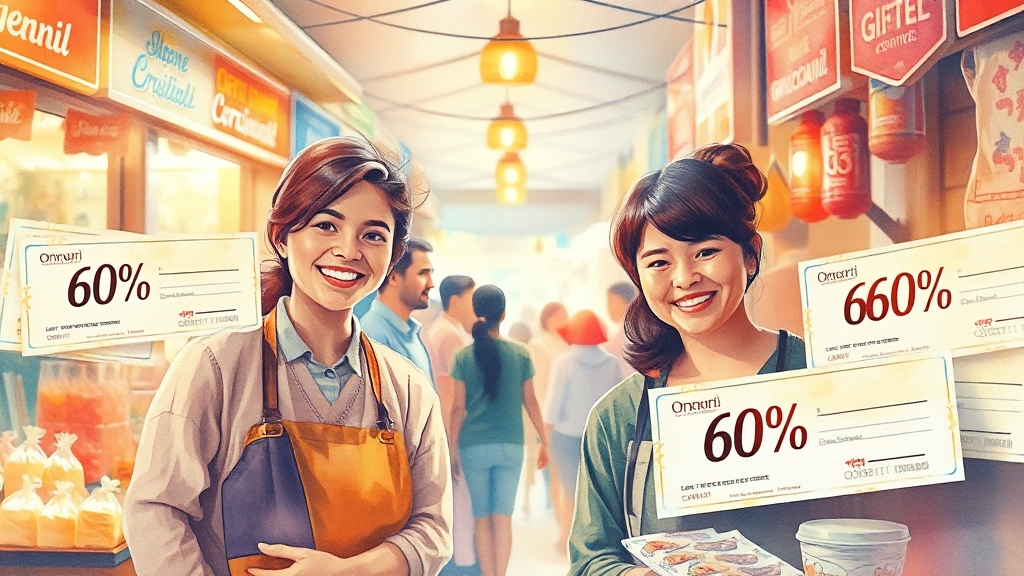 온누리상품권, 무엇이 특별할까요? (watercolor 스타일)