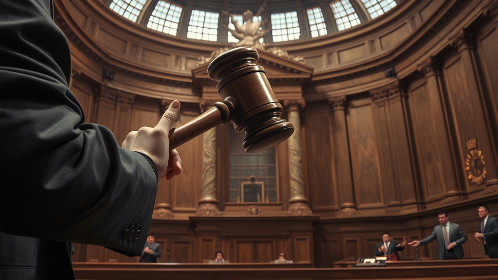 형사재판 절차 한눈에 보기 (realistic 스타일)