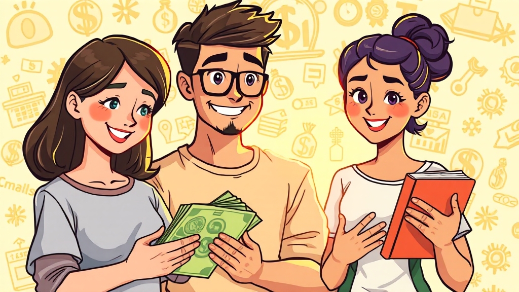 부가 지원 프로그램 (cartoon 스타일)