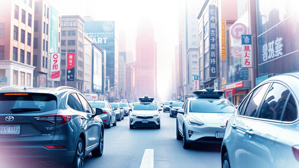 전기차 및 자율주행 시장 진출 전략 (watercolor 스타일)