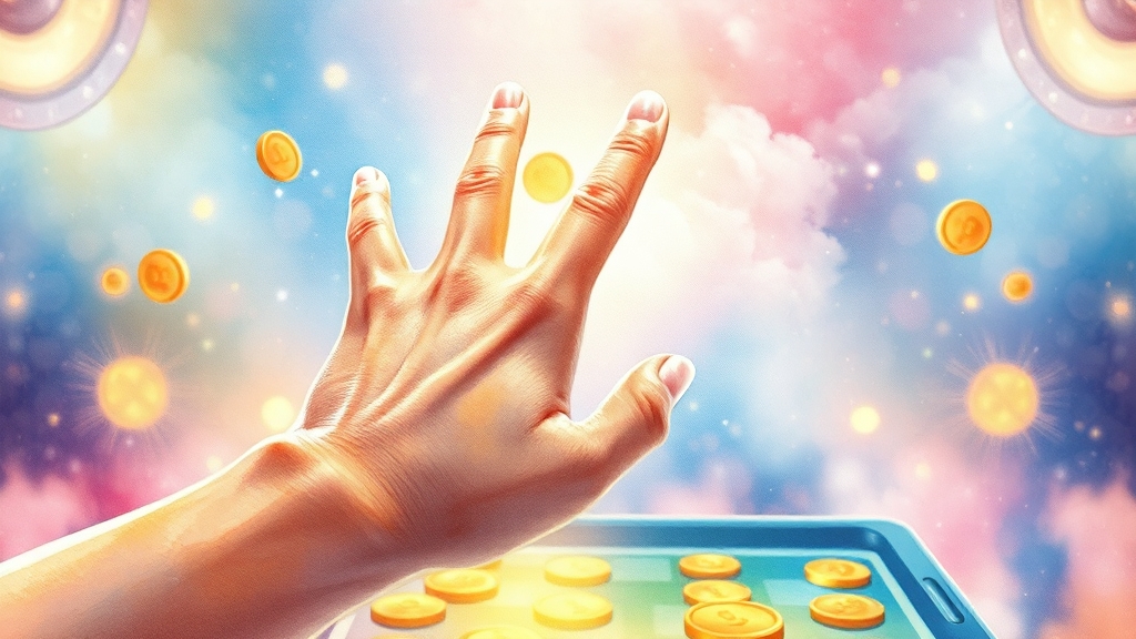 동전잡기란? (watercolor 스타일)