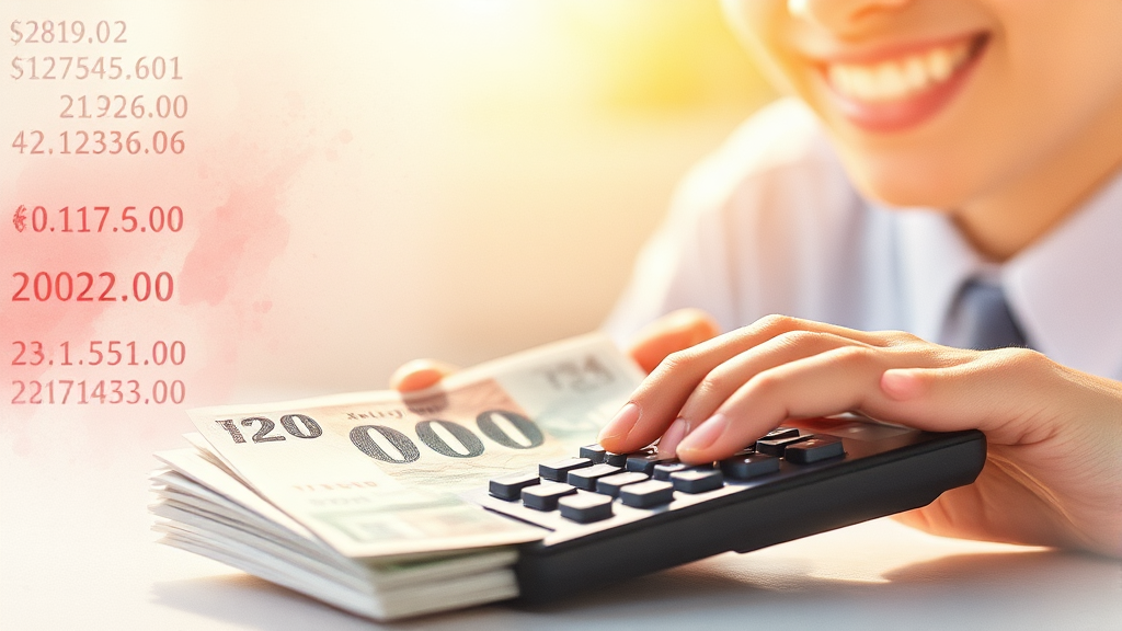 4대보험 공제 및 실수령액 계산 (watercolor 스타일)