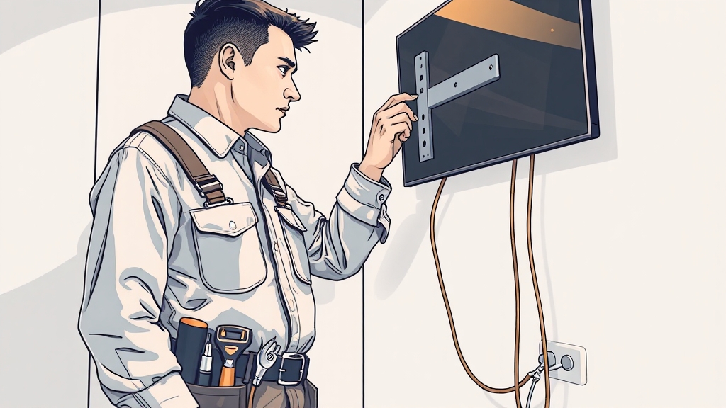 가벽 설치 후 유지보수 및 점검 (illustration 스타일)