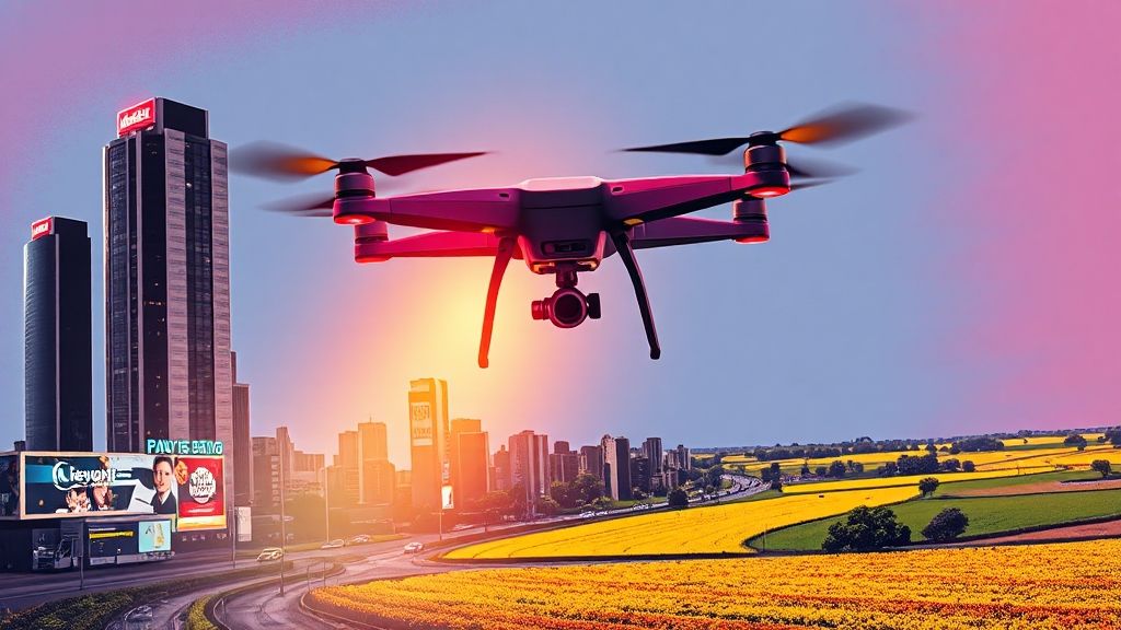 드론 산업, 왜 성장할까? (popart 스타일)