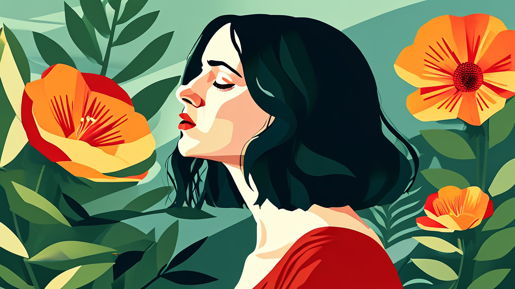 산후 갑상선염의 대표 증상 (illustration 스타일)