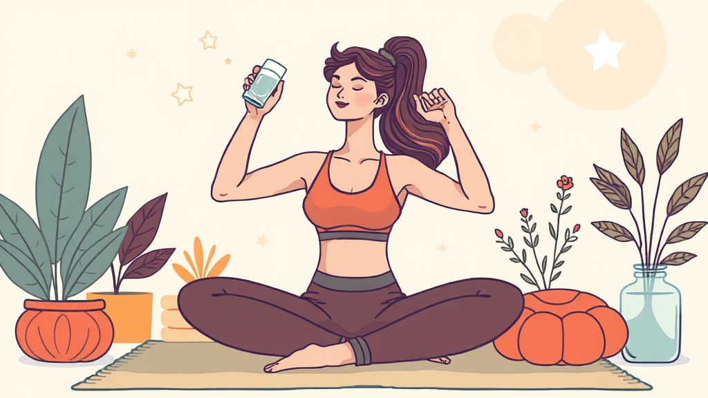 식단 외 생활 습관 개선 (illustration 스타일)