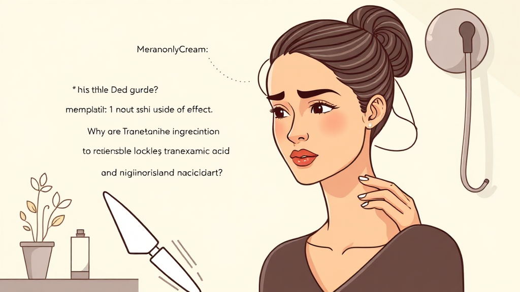 멜라논크림, 부작용 및 대체 성분 알아보기 (illustration 스타일)