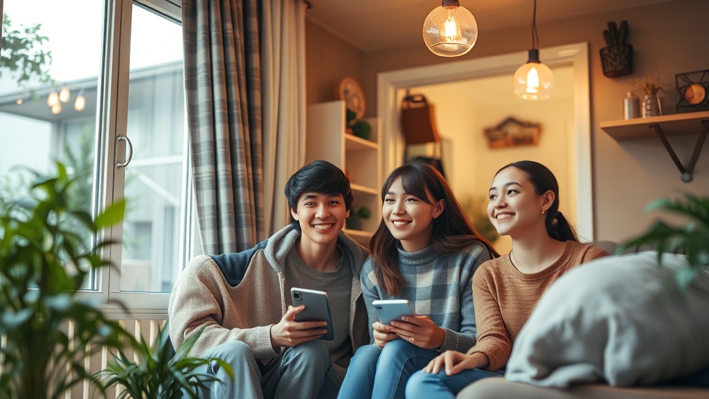 젊은 세대를 위한 주거 솔루션 (realistic 스타일)