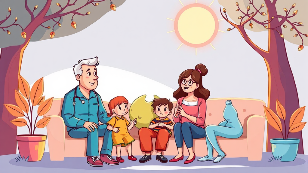 연령별 맞춤 암보험 설계 (cartoon 스타일)