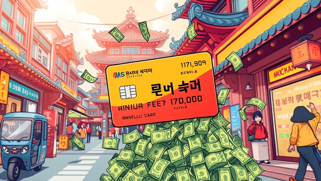 연회비 & 발급 방법 (cartoon 스타일)