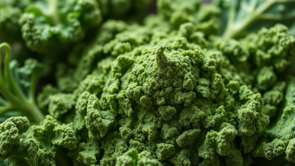 컬리케일 분말 부작용 (realistic 스타일)