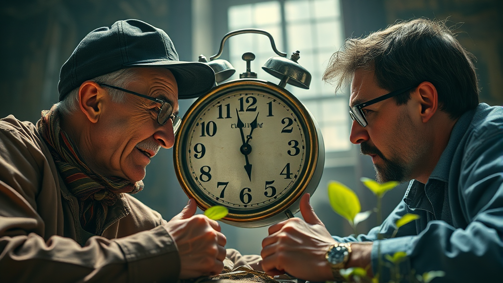 노사 입장 차이, 쟁점은 무엇? (realistic 스타일)