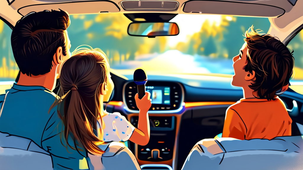 안전하고 편리한 운전, 블루투스 활용 가이드 (watercolor 스타일)