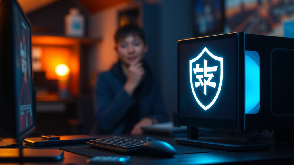 관리자 권한 실행 설정 (realistic 스타일)