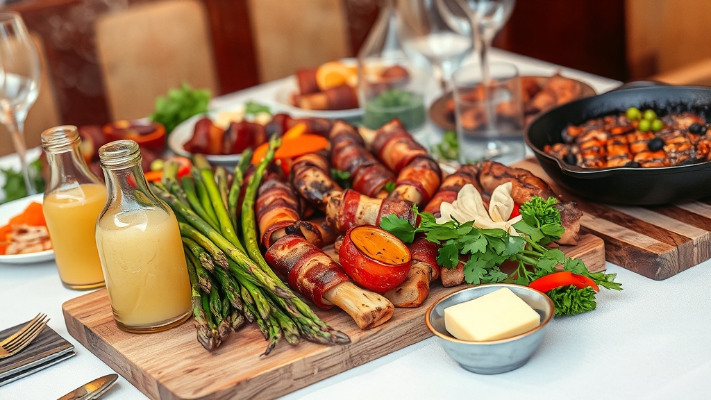 아스파라거스 활용 요리법 (watercolor 스타일)