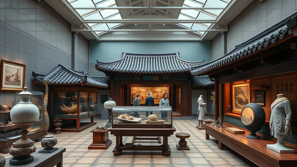 수원 박물관 투어: 역사, 문화, 예술을 한눈에 (realistic 스타일)