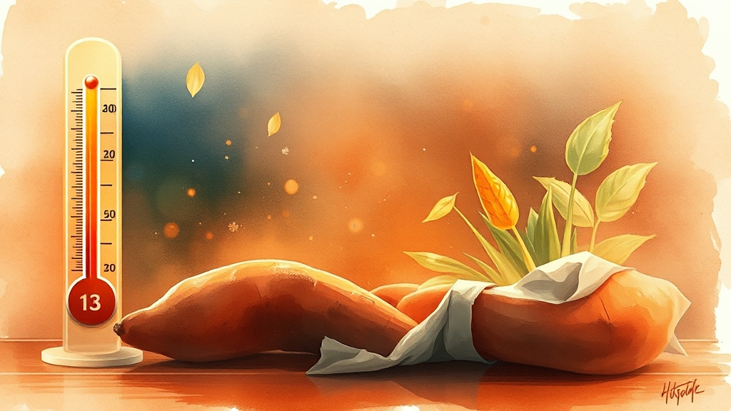 최적의 온도, 12~15℃ 유지 (watercolor 스타일)
