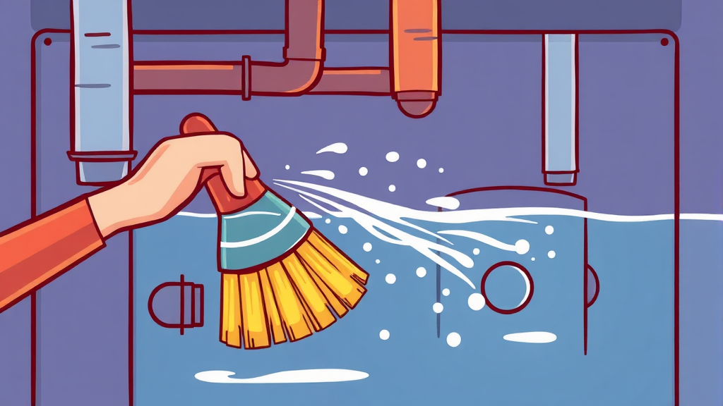 보일러 필터 자가 청소법 (cartoon 스타일)