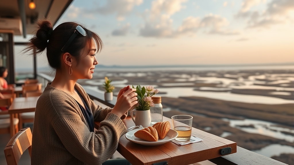 콘서트 전후 들르기 좋은 예쁜 카페, 미음 (realistic 스타일)